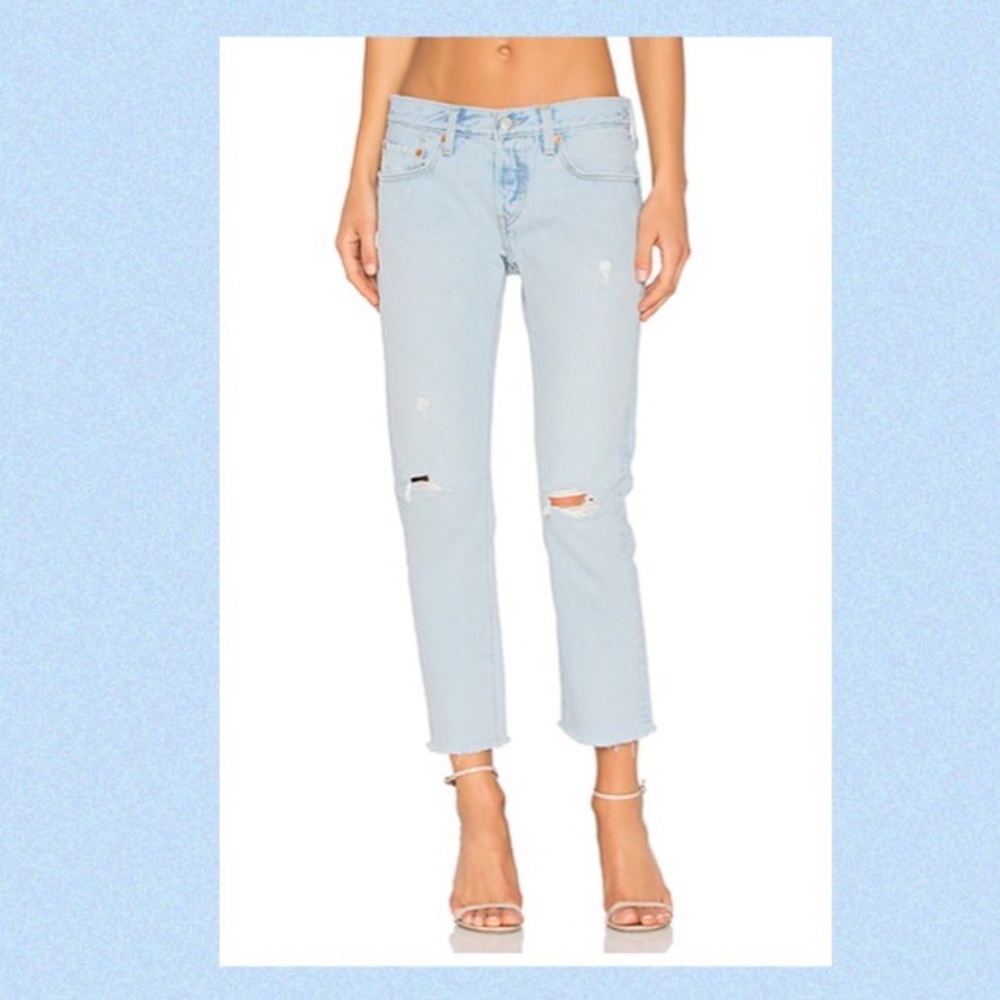 Levi’s 501 cropped taper jeans